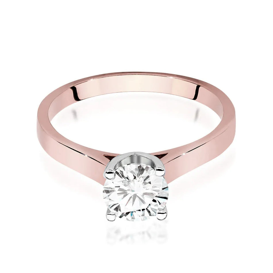 Zlatý prsteň s diamantom 1,00 ct