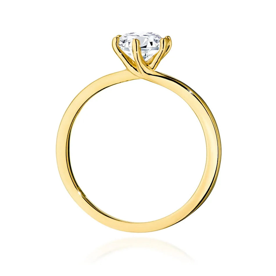 Goldring mit 1,00 ct Diamant