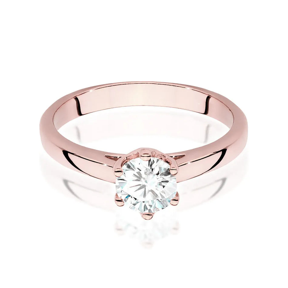 Gold Ring with 0.70ct Diamond