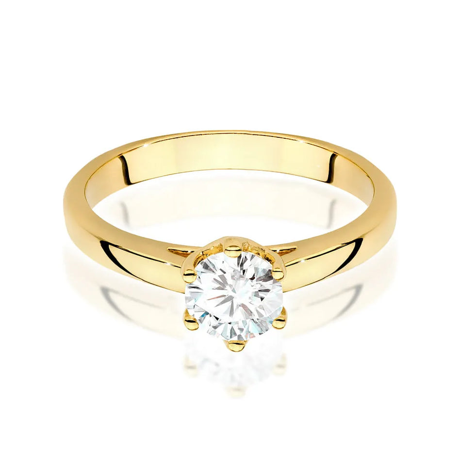 Gold Ring with 0.70ct Diamond