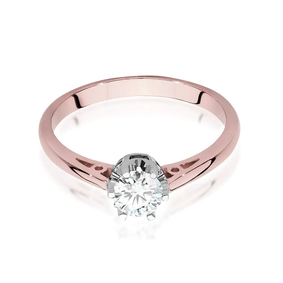 Zlatý prsteň s diamantom 0,40 ct