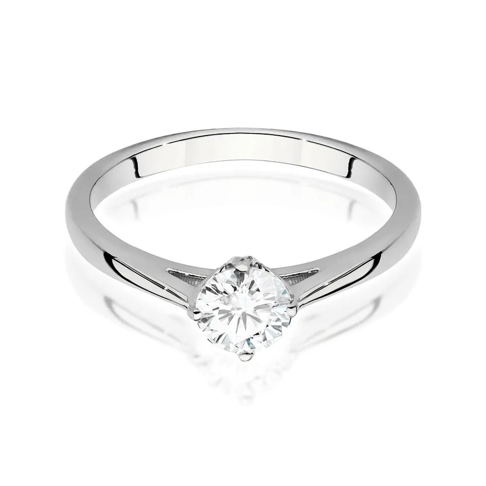 Zlatý prsteň s diamantom 0,50 ct