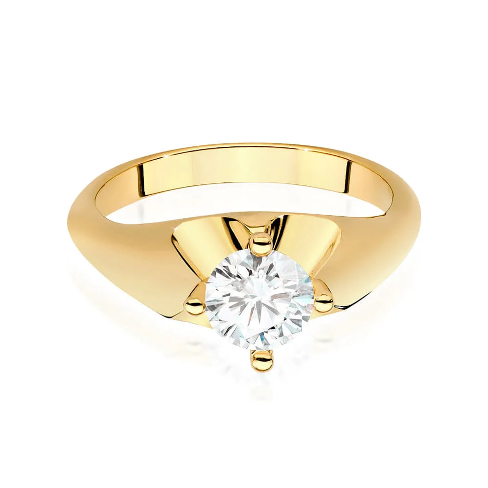 Gold Ring with 0.70ct Diamond