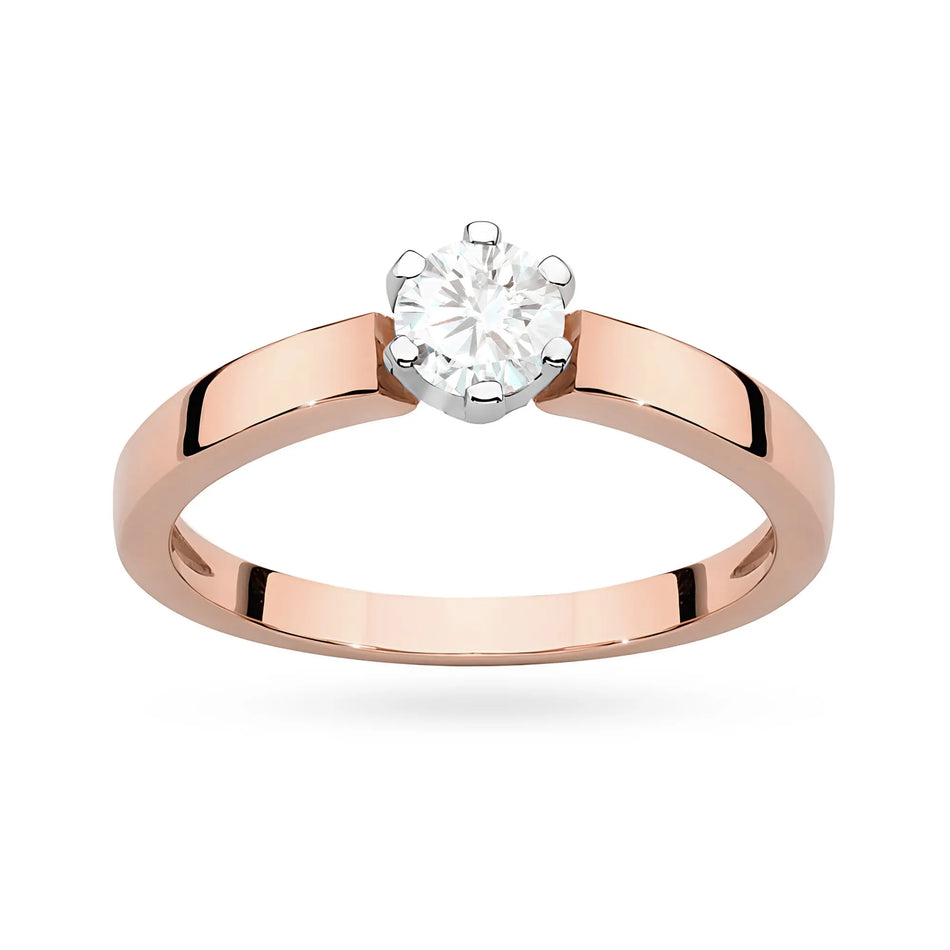 Goldring mit 0,25 ct Diamant