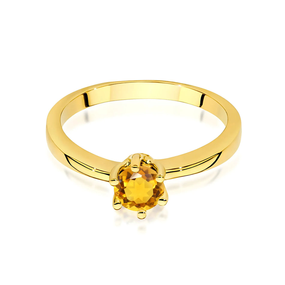 Gold Ring with 0.50ct Citrin