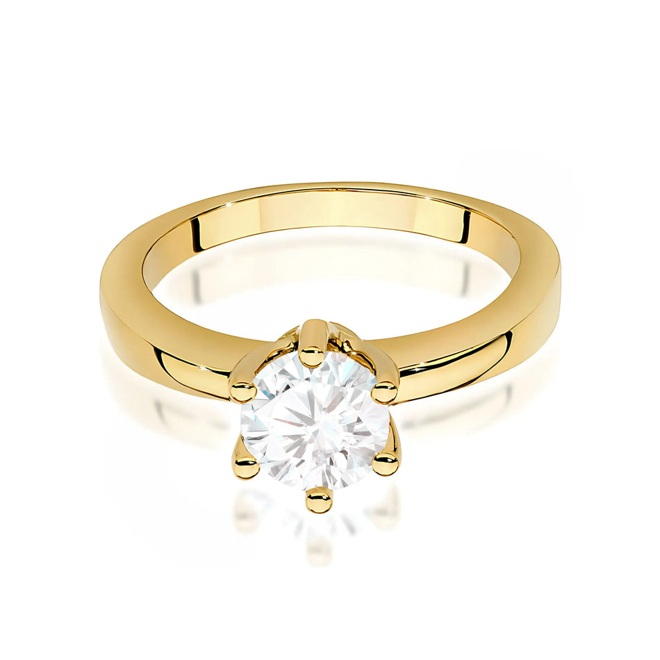 Gold Ring with 0.70ct Diamond