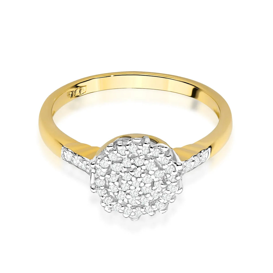 Goldring mit 0,225 ct Diamanten