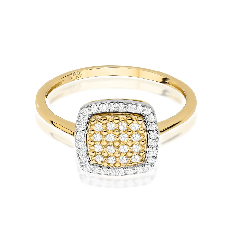 Goldring mit 0,278 ct Diamanten