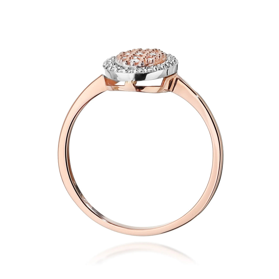 Zlatý prsten s diamanty 0,20 ct