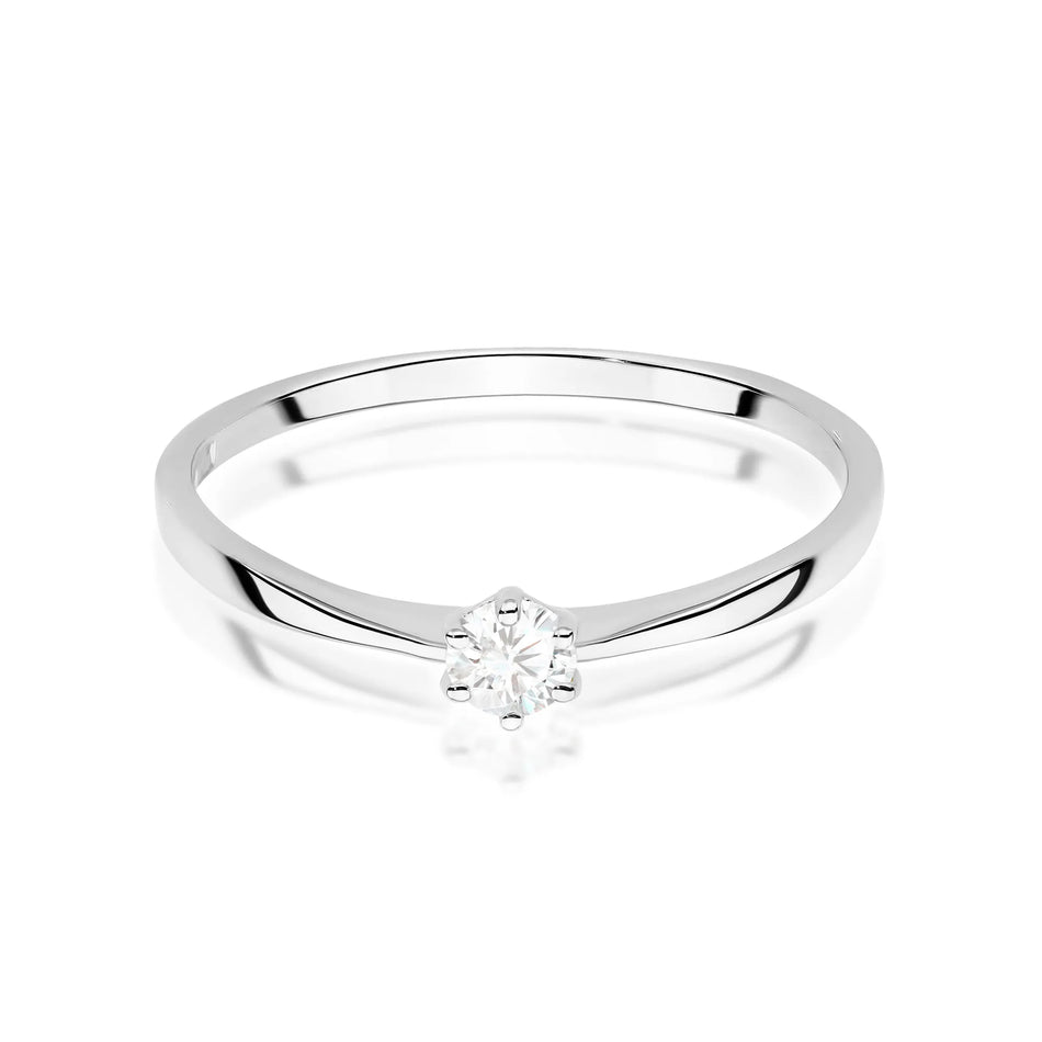 Goldring mit 0,10 ct Diamant