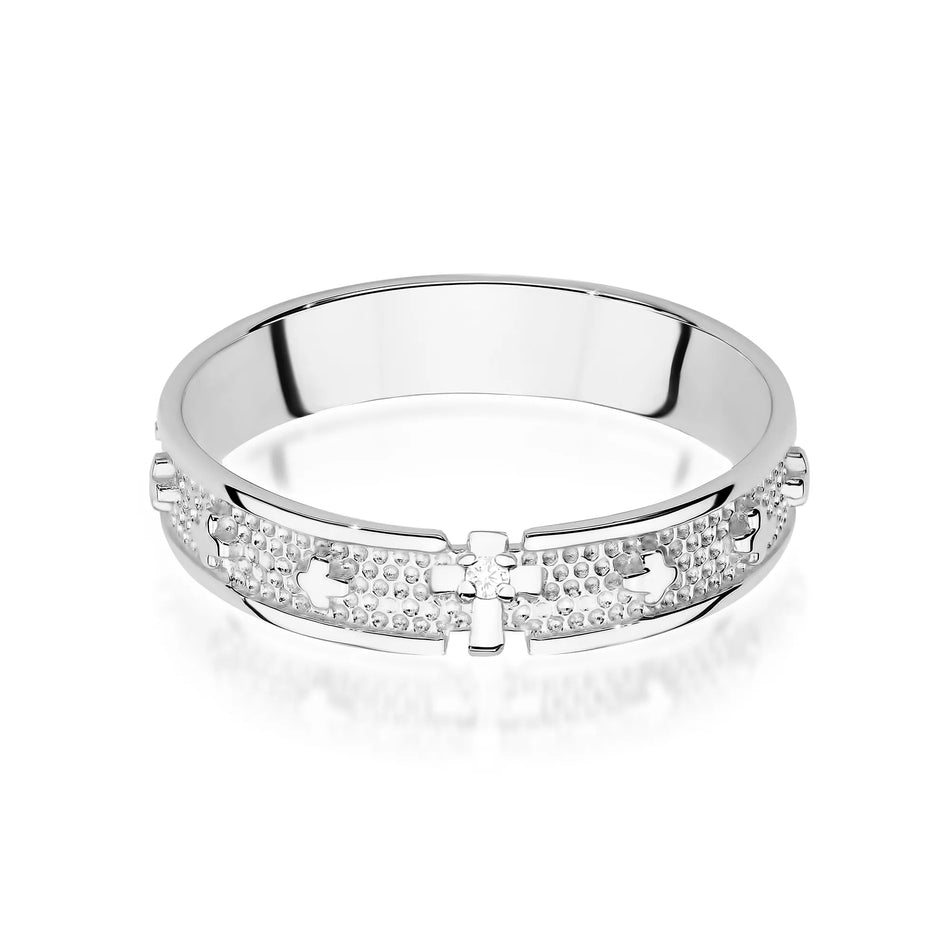 Goldring mit 0,0086 ct Diamant