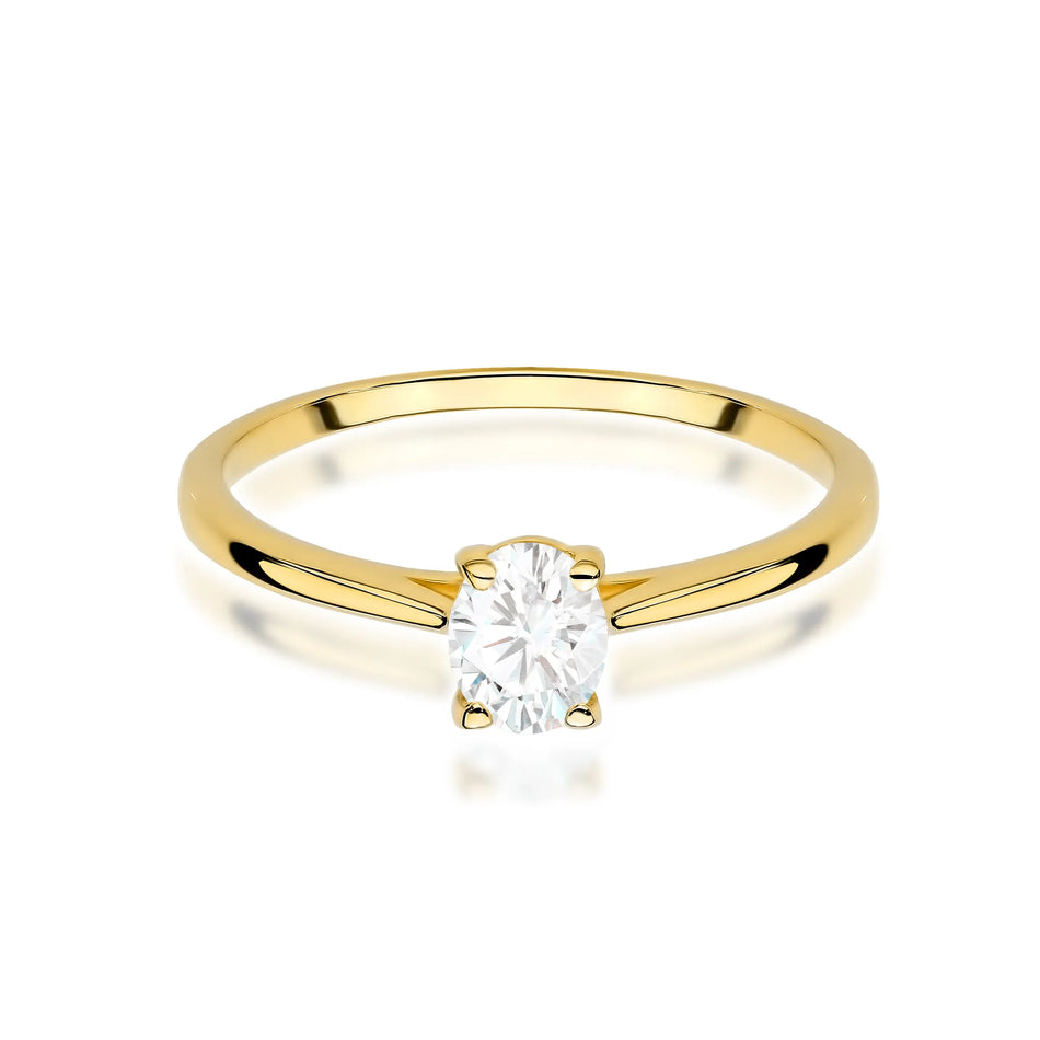 Goldring mit 0,30 ct Diamant