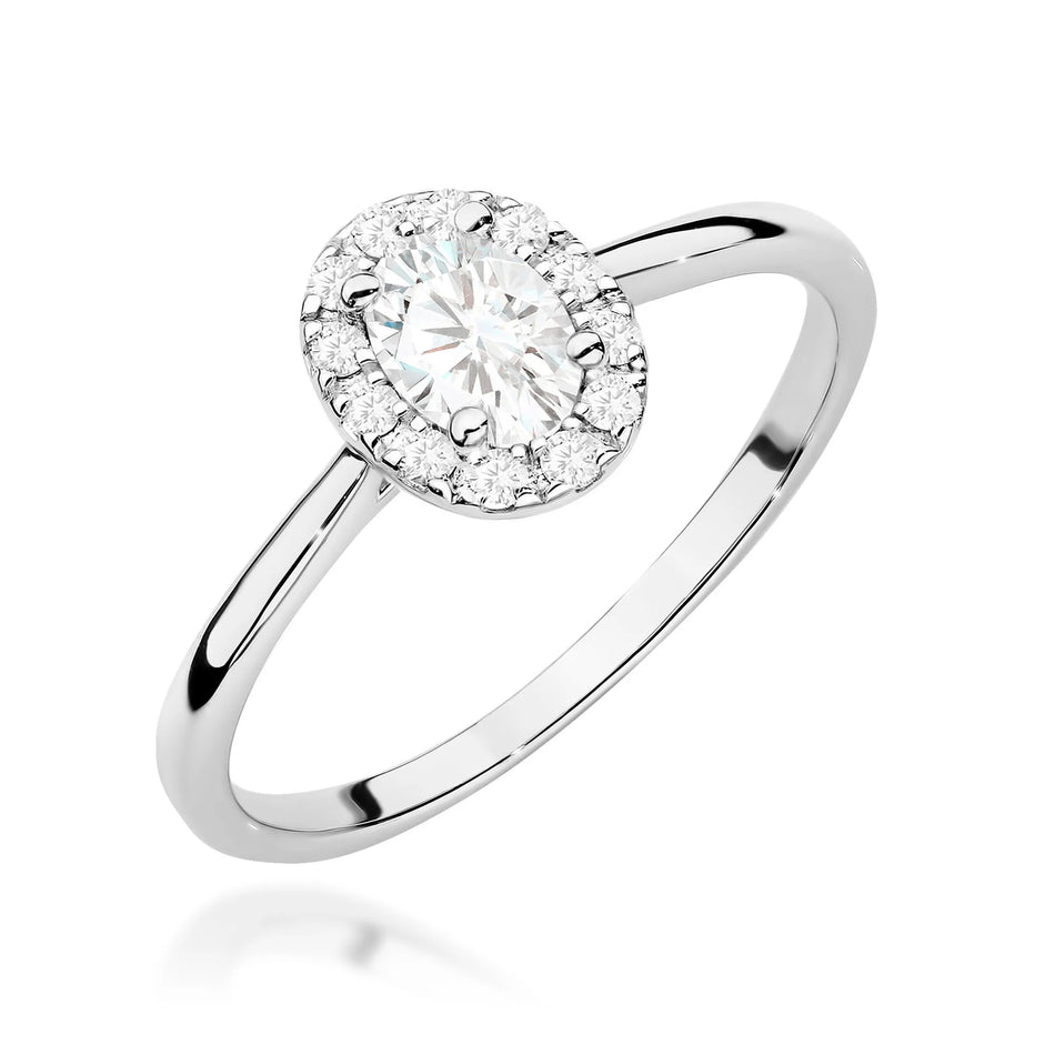 Zlatý prsteň s diamantmi 0,30 ct a 0,10 ct