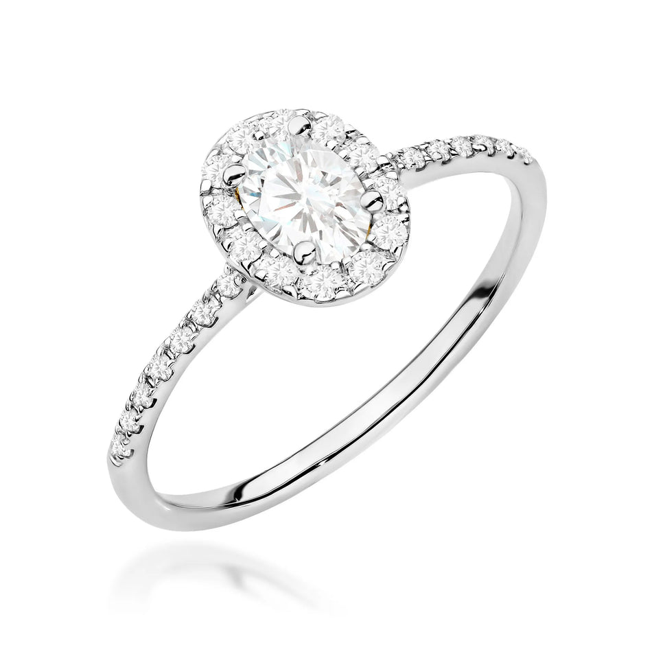 Zlatý prsteň s diamantmi 0,30 ct a 0,17 ct