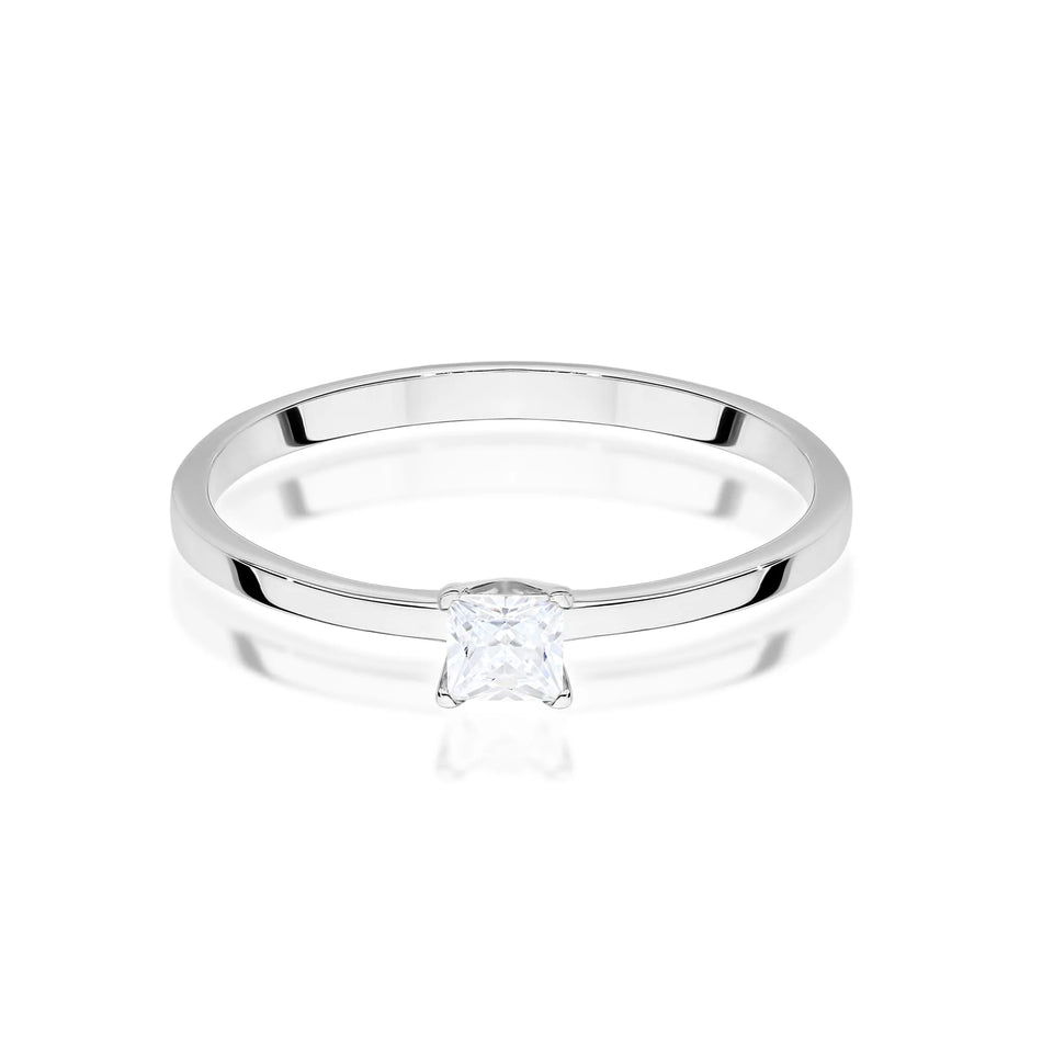 Goldring mit 0,15 ct Diamant