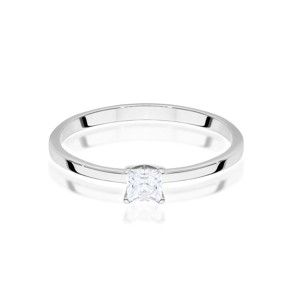 B Goldring mit 0,30 ct Diamant