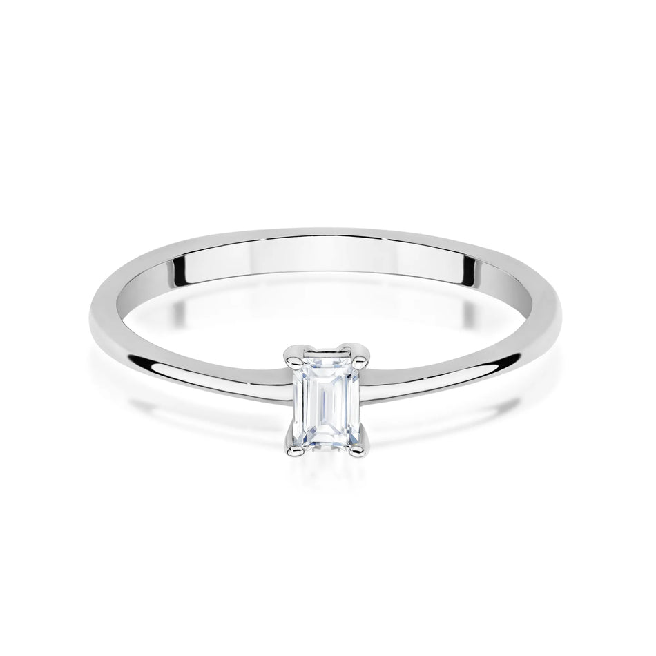 Goldring mit 0,15 ct Diamant