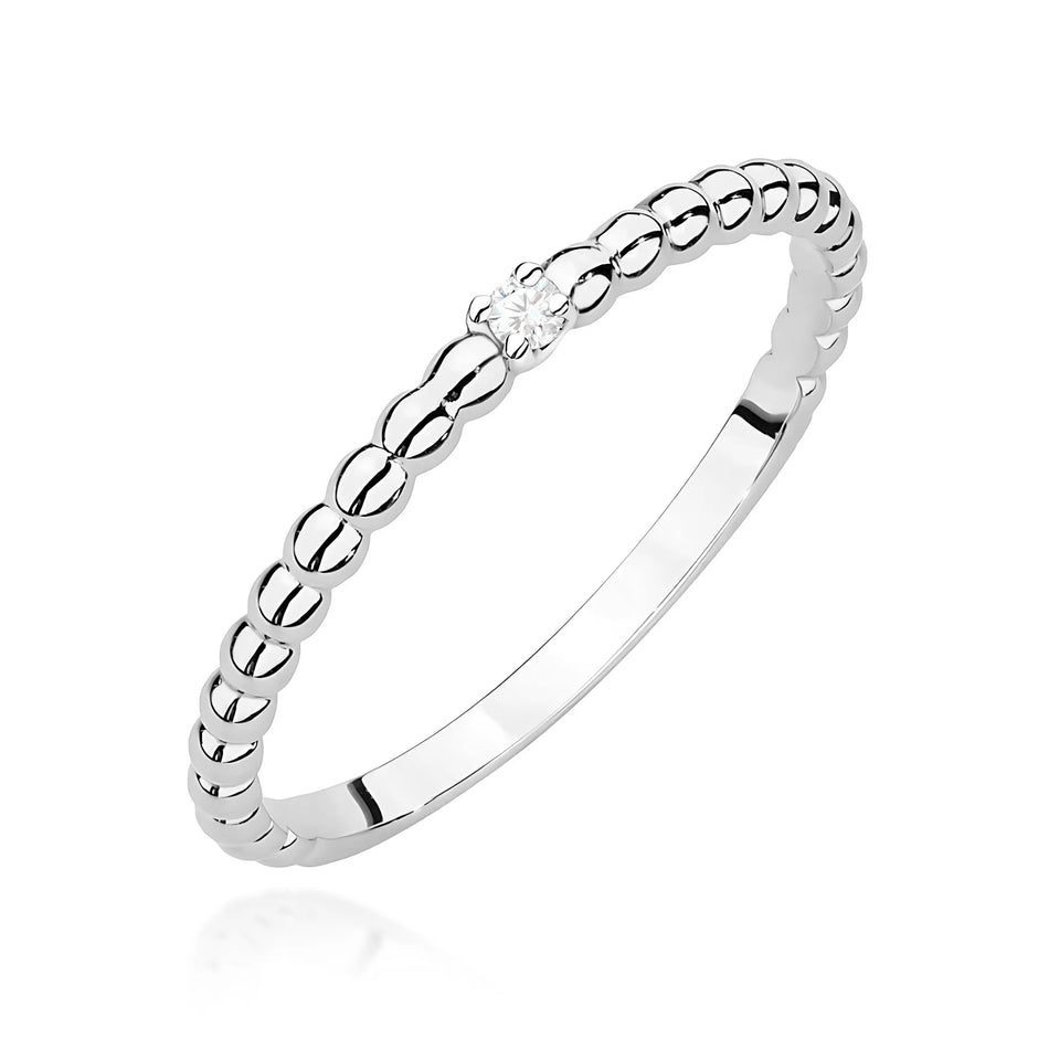 Goldring mit 0,02 ct Diamant