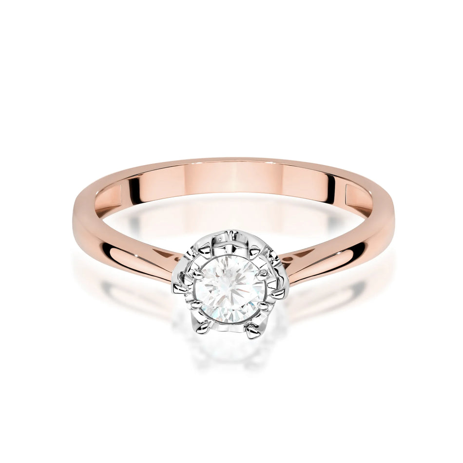 Goldring mit 0,30 ct Diamant