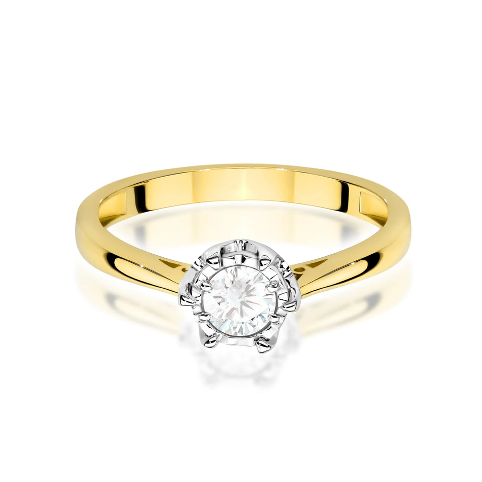 Goldring mit 0,30 ct Diamant