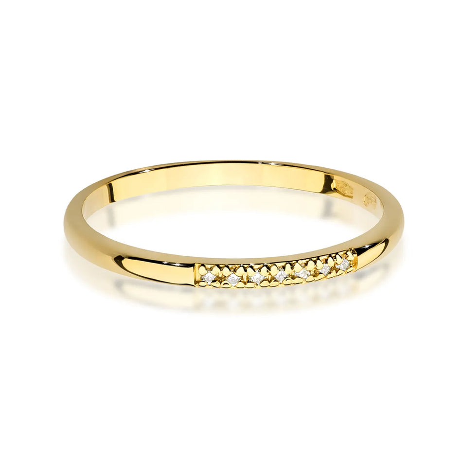 Gold Ring with 0.035ct Diamonds