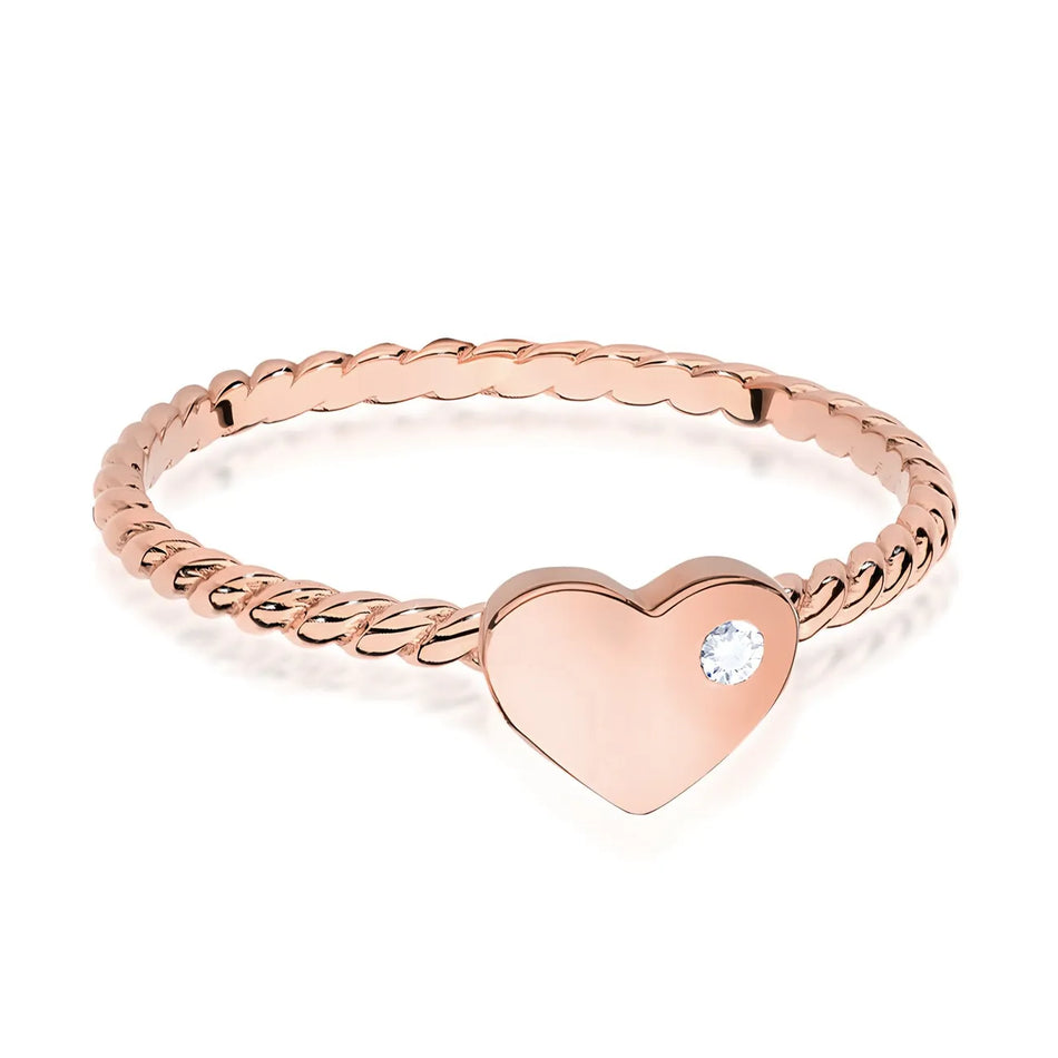 Zlatý prsteň s diamantom 0,03 ct