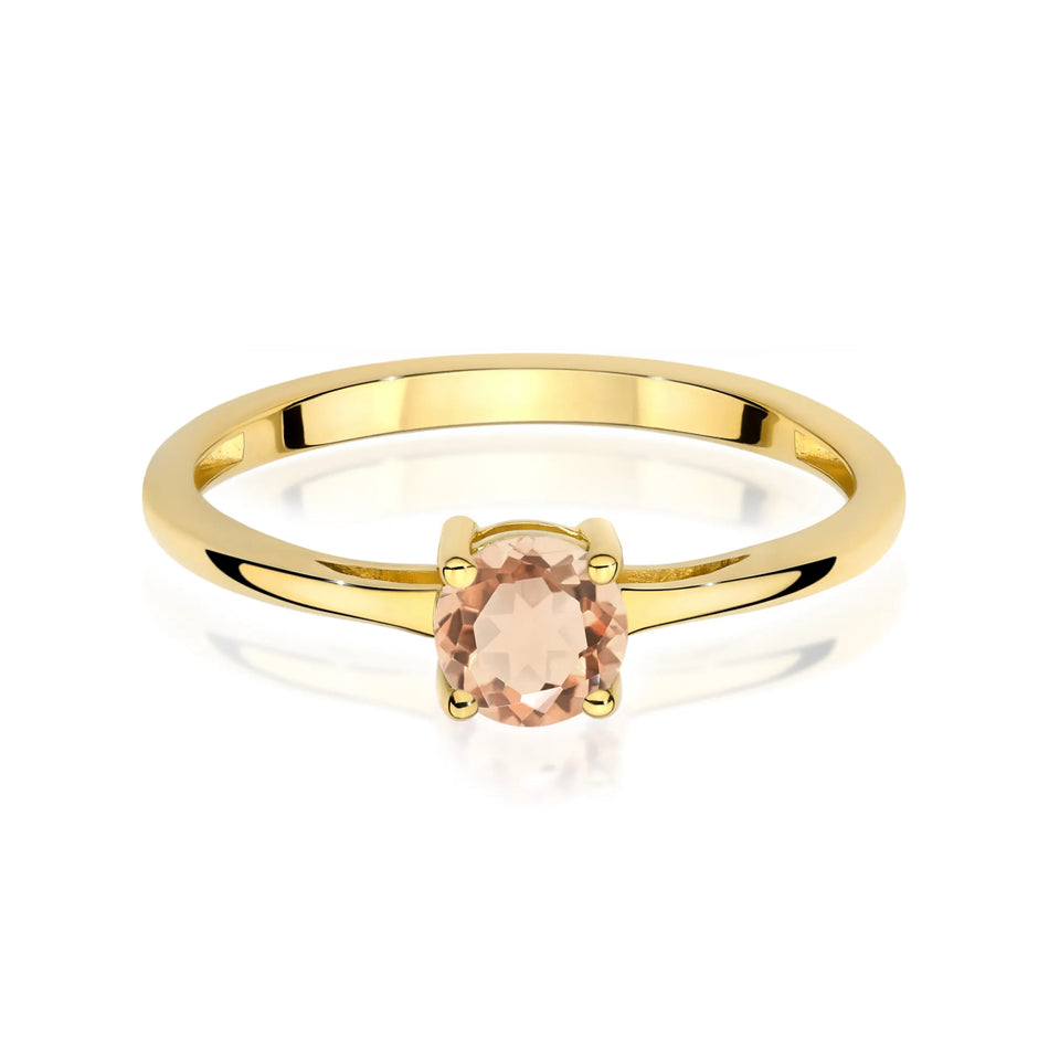 Gold Ring with 0.40ct Morganite