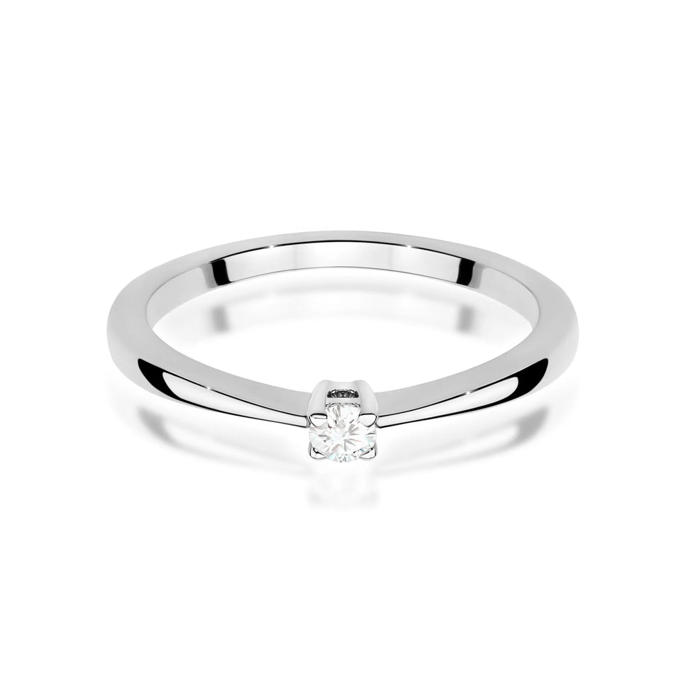 Goldring mit 0,05 ct Diamant
