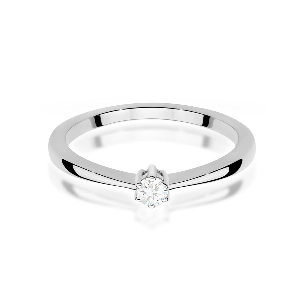 Goldring mit 0,10 ct Diamant
