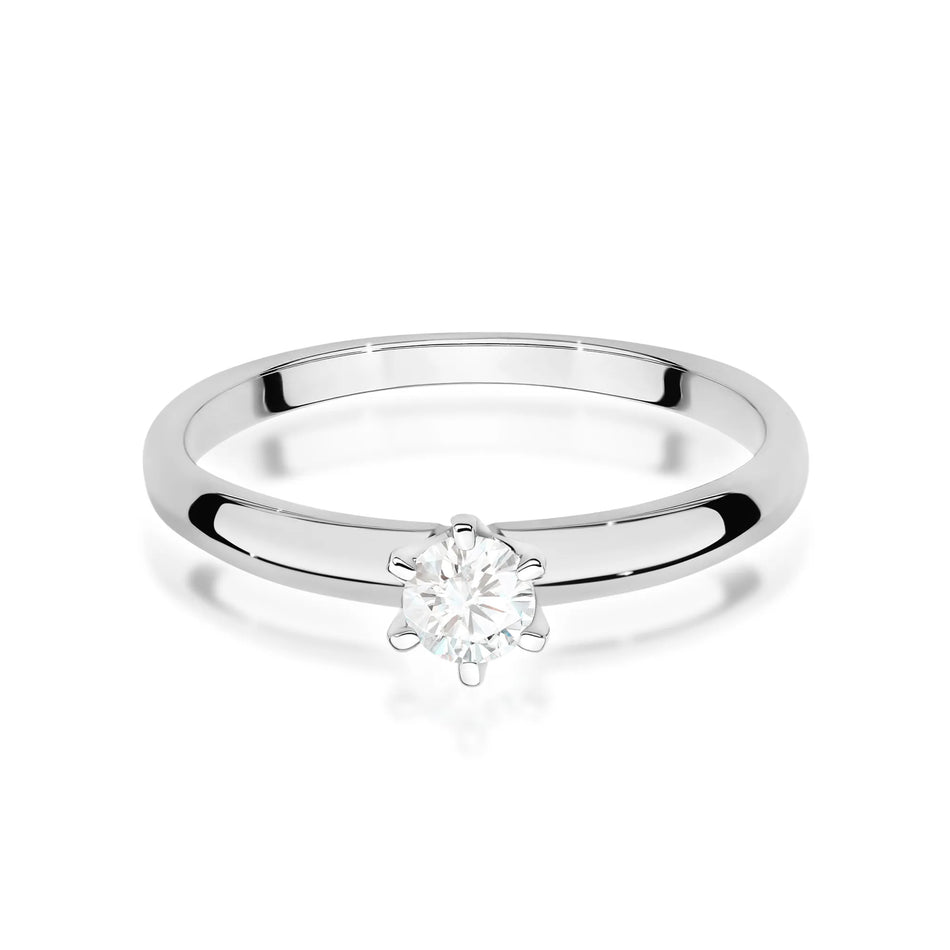 Goldring mit 0,25 ct Diamant