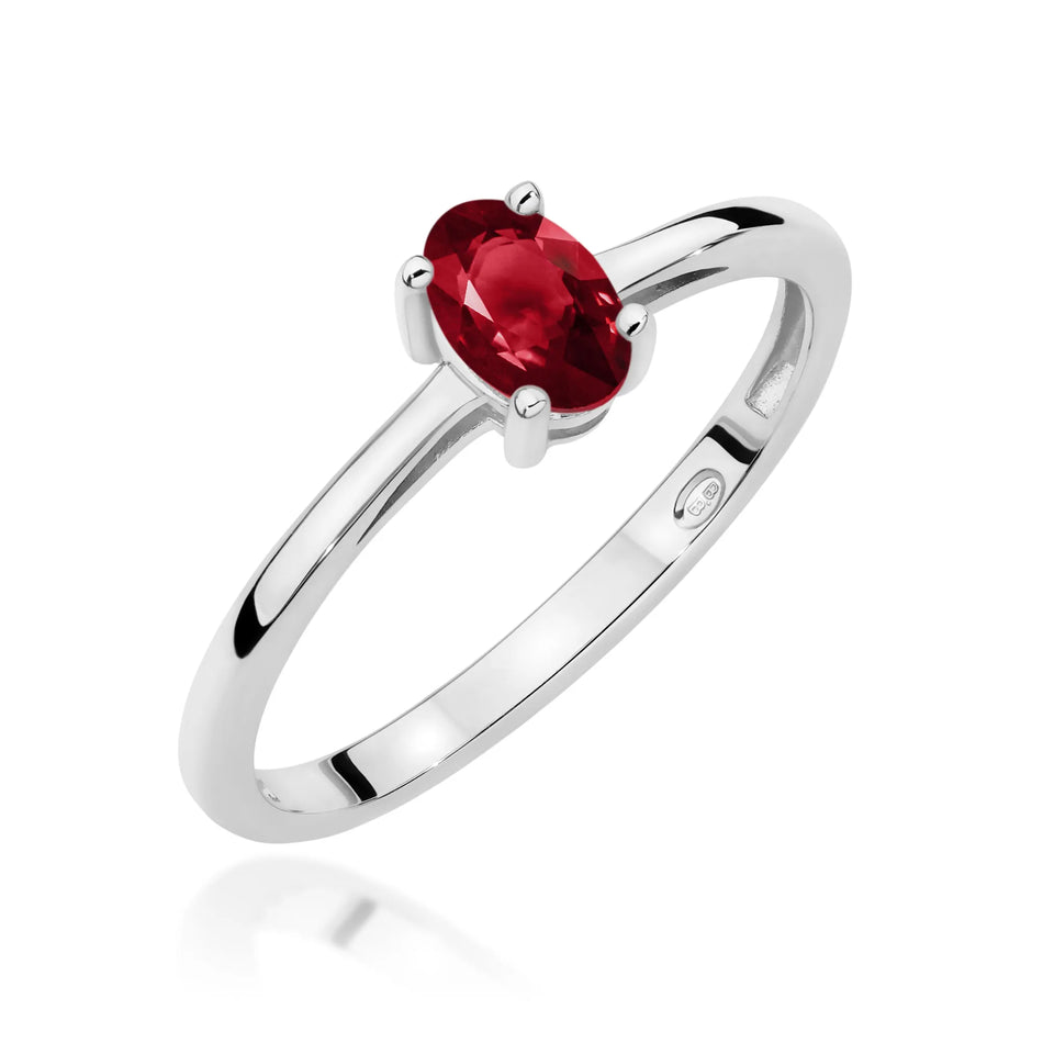 Zlatý prsten s 0,50ct granátem