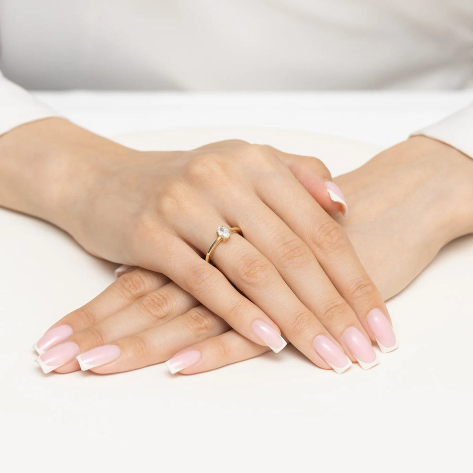 Gold Ring with 0.30ct Diamond