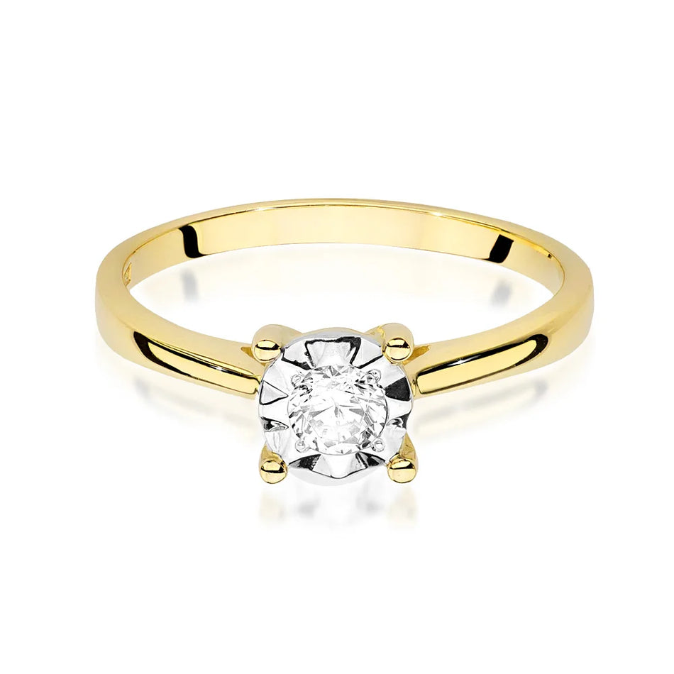 Gold Ring with 0.20ct Diamond