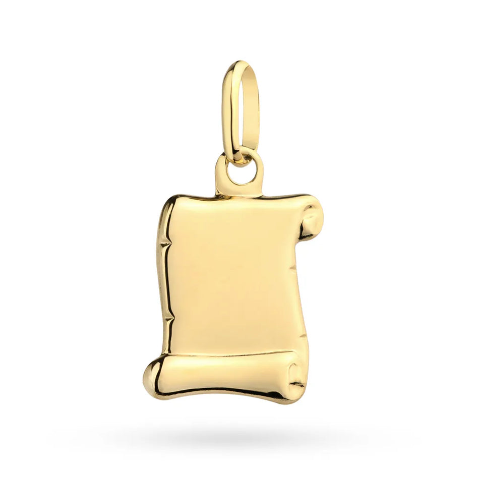 Zlatý prívesok na Gravírovanie Papyrus doska Dog Tag