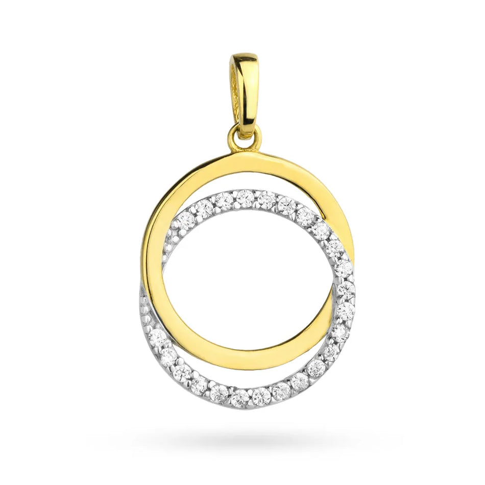 Dvoubarevný Přívěsek se zirkony