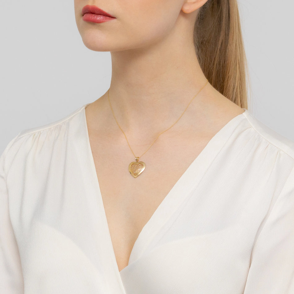 Zlatý přívěsek srdce
