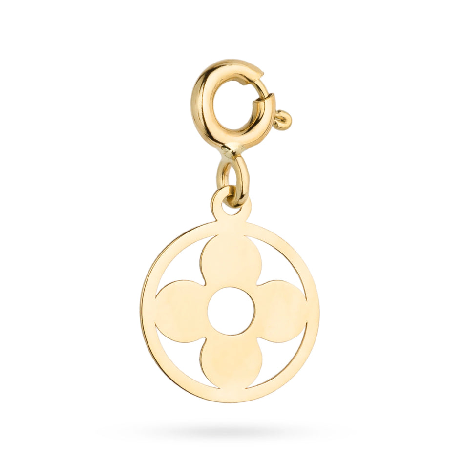 Zlatý přívěsek květina