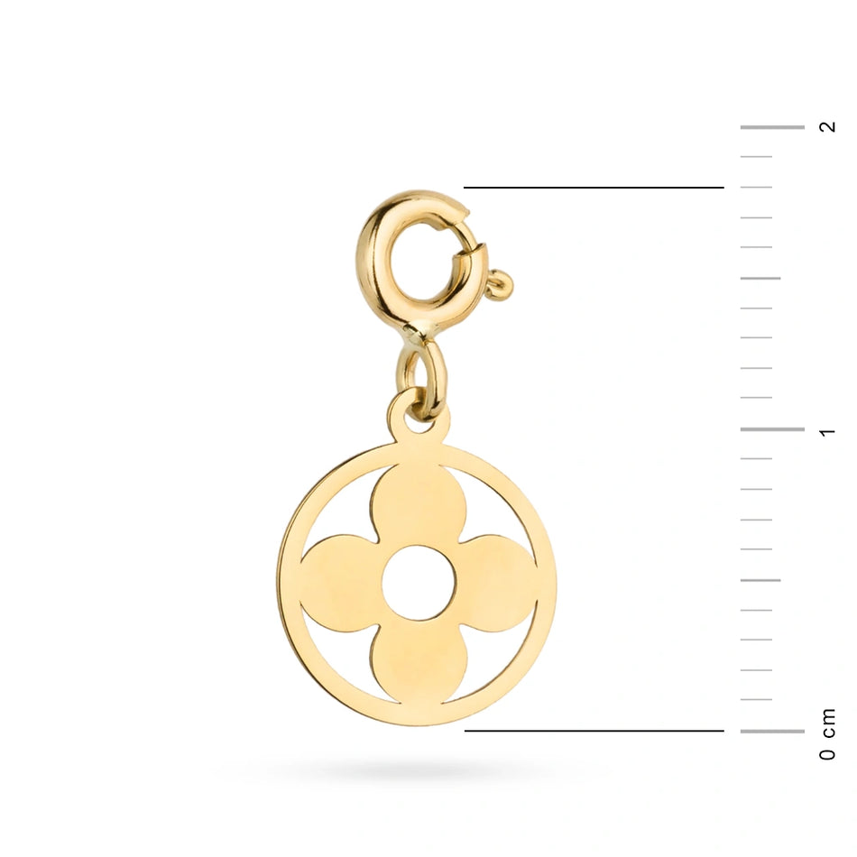 Zlatý přívěsek květina