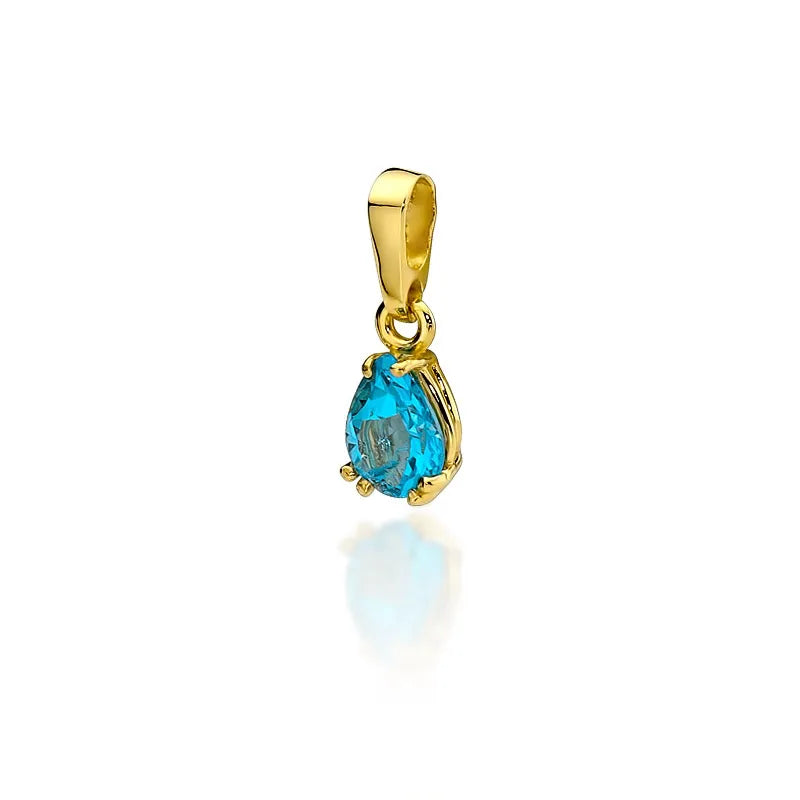 Gold Pendant with 0.90ct Topaz