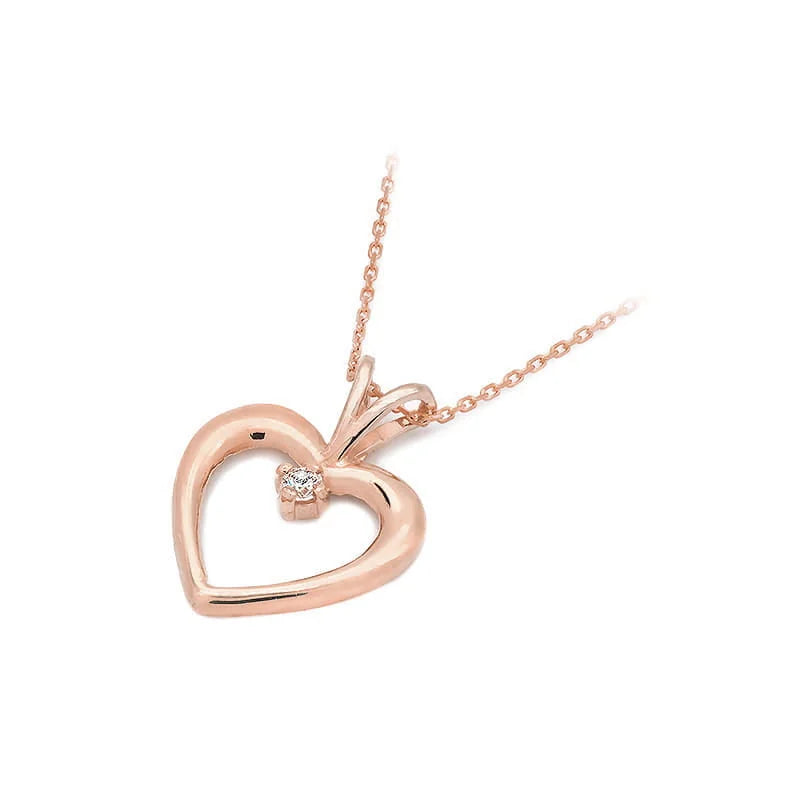 Goldanhänger mit 0,04 ct Diamant