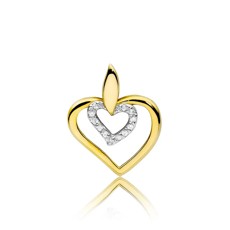 Gold Anhänger mit 0,06ct Diamanten