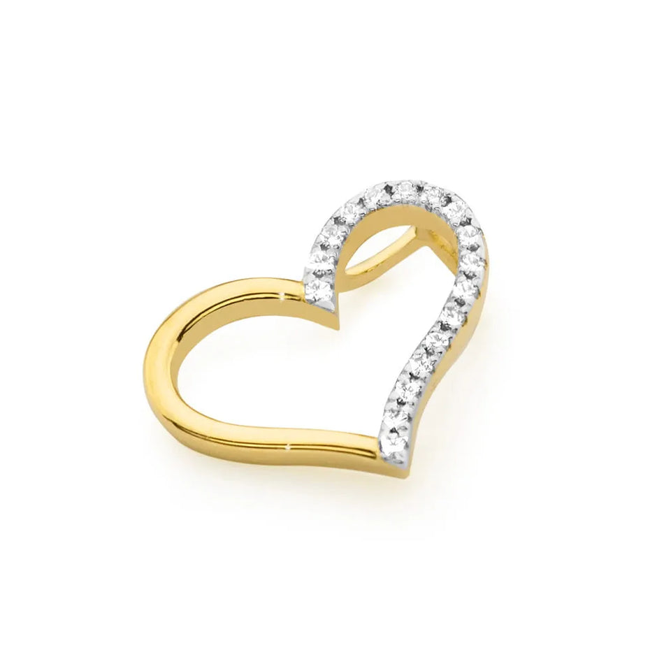 Zlatý přívěsek s diamanty 0,085 ct