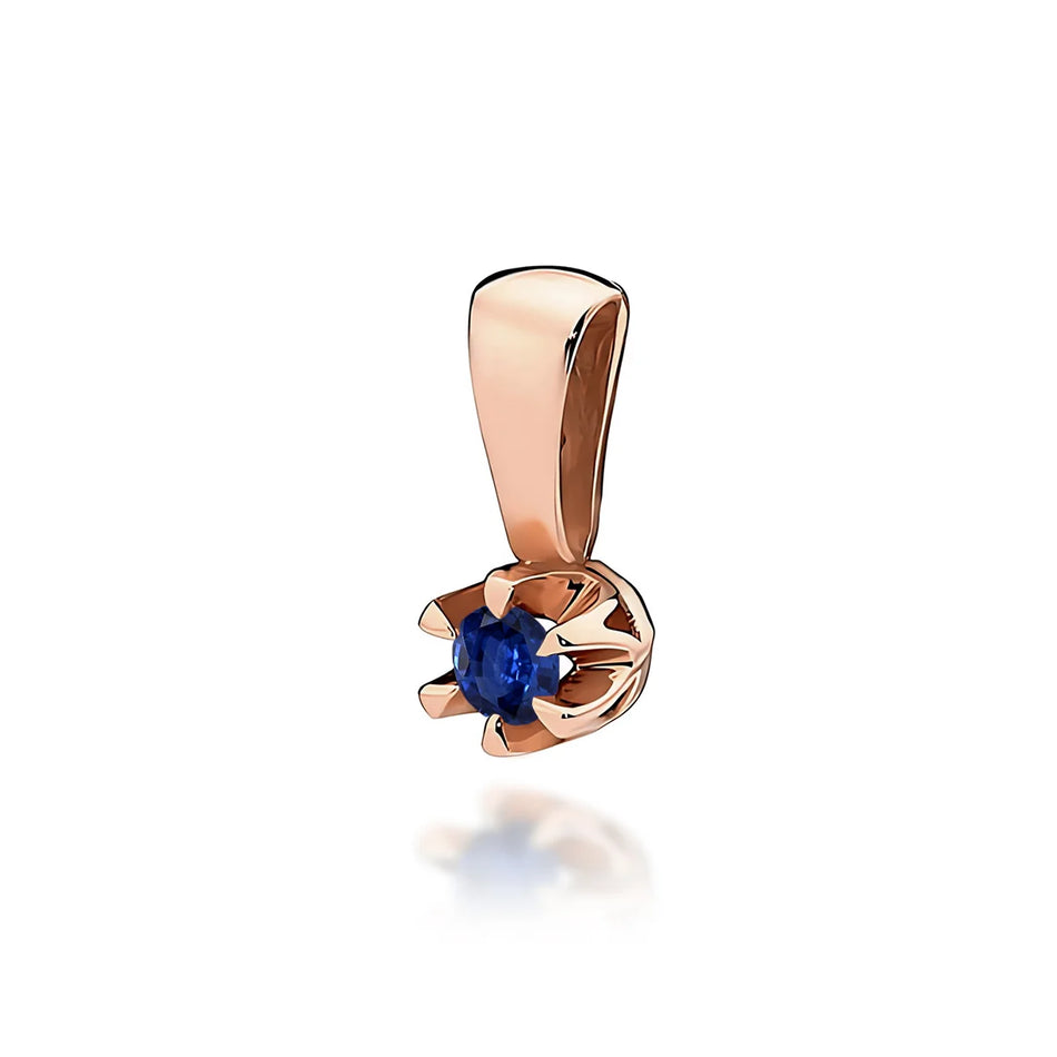 Gold Pendant with 0.15ct Sapphire
