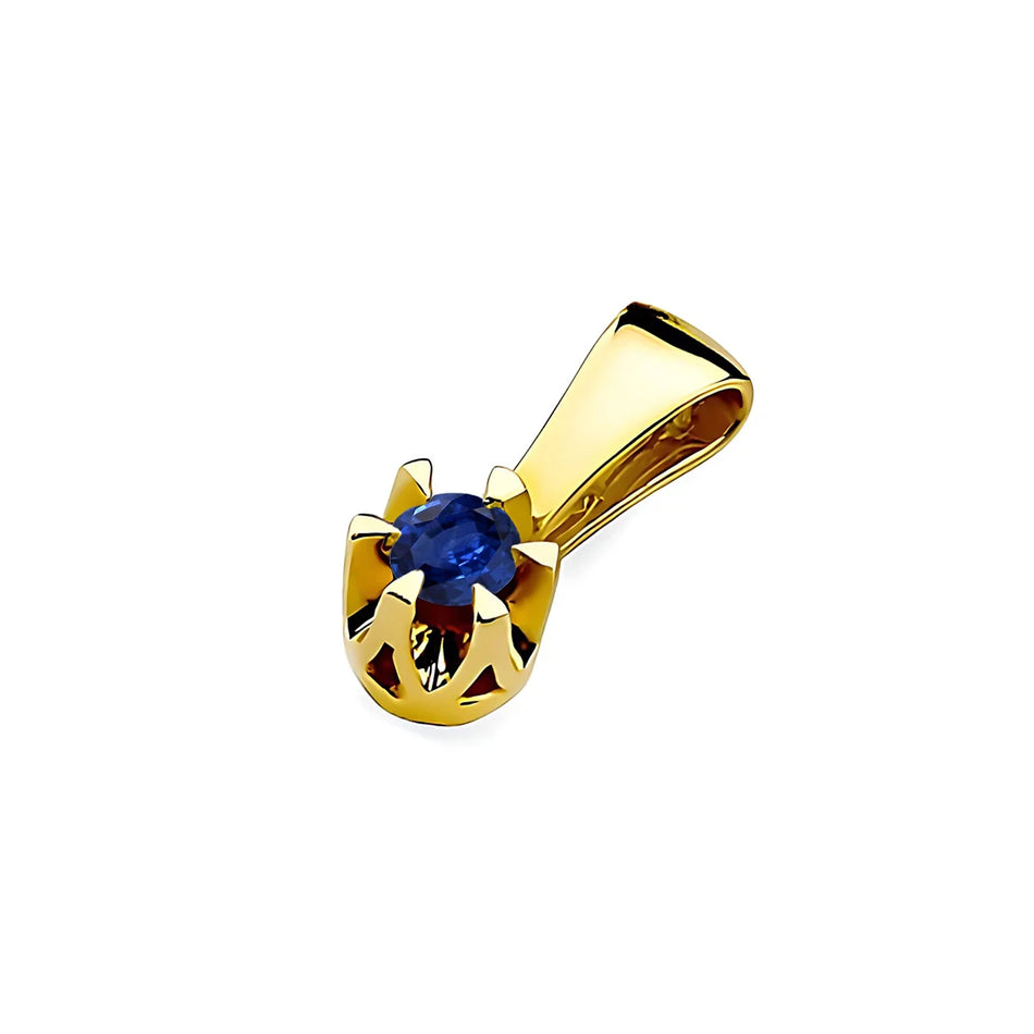Gold Pendant with 0.15ct Sapphire