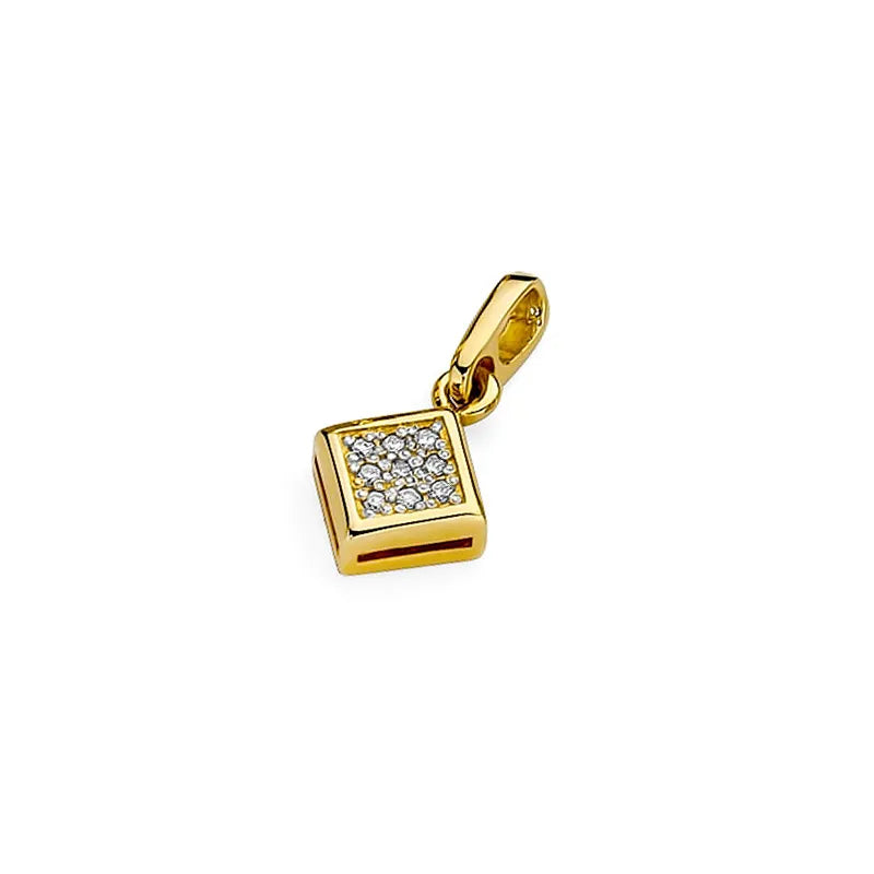 Gold Anhänger mit 0,045 ct Diamanten