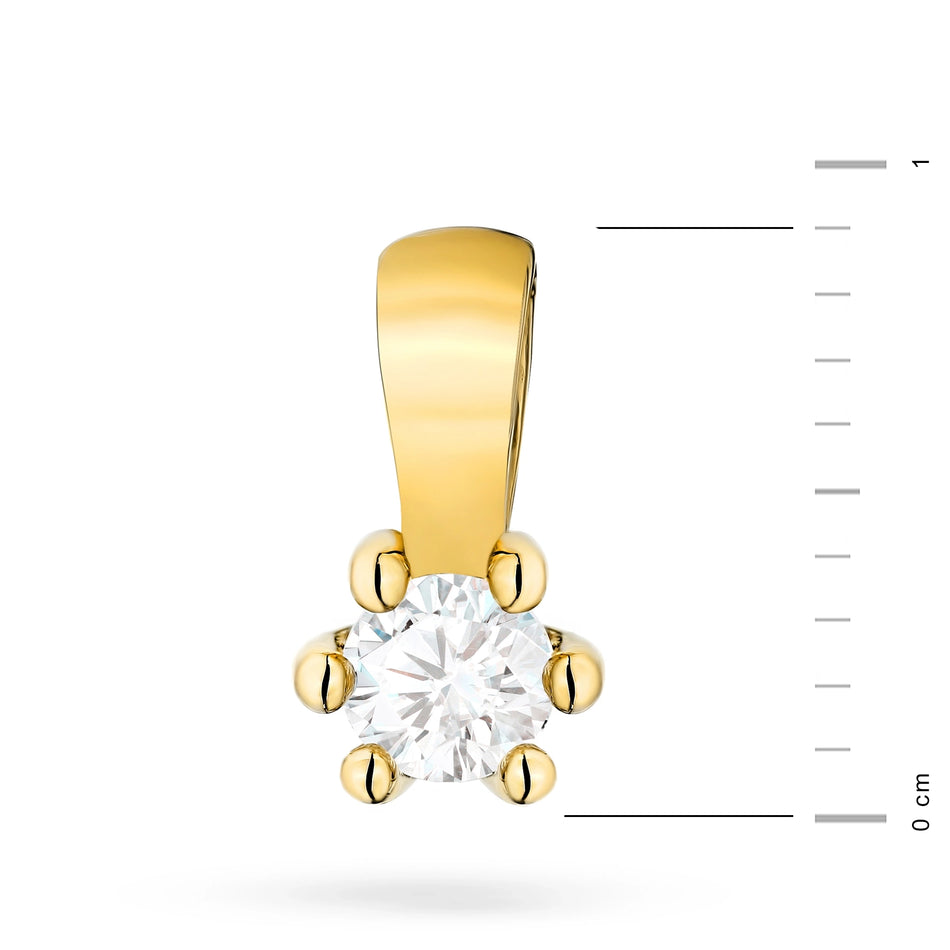 Gold Anhänger mit 0,10 ct Diamant