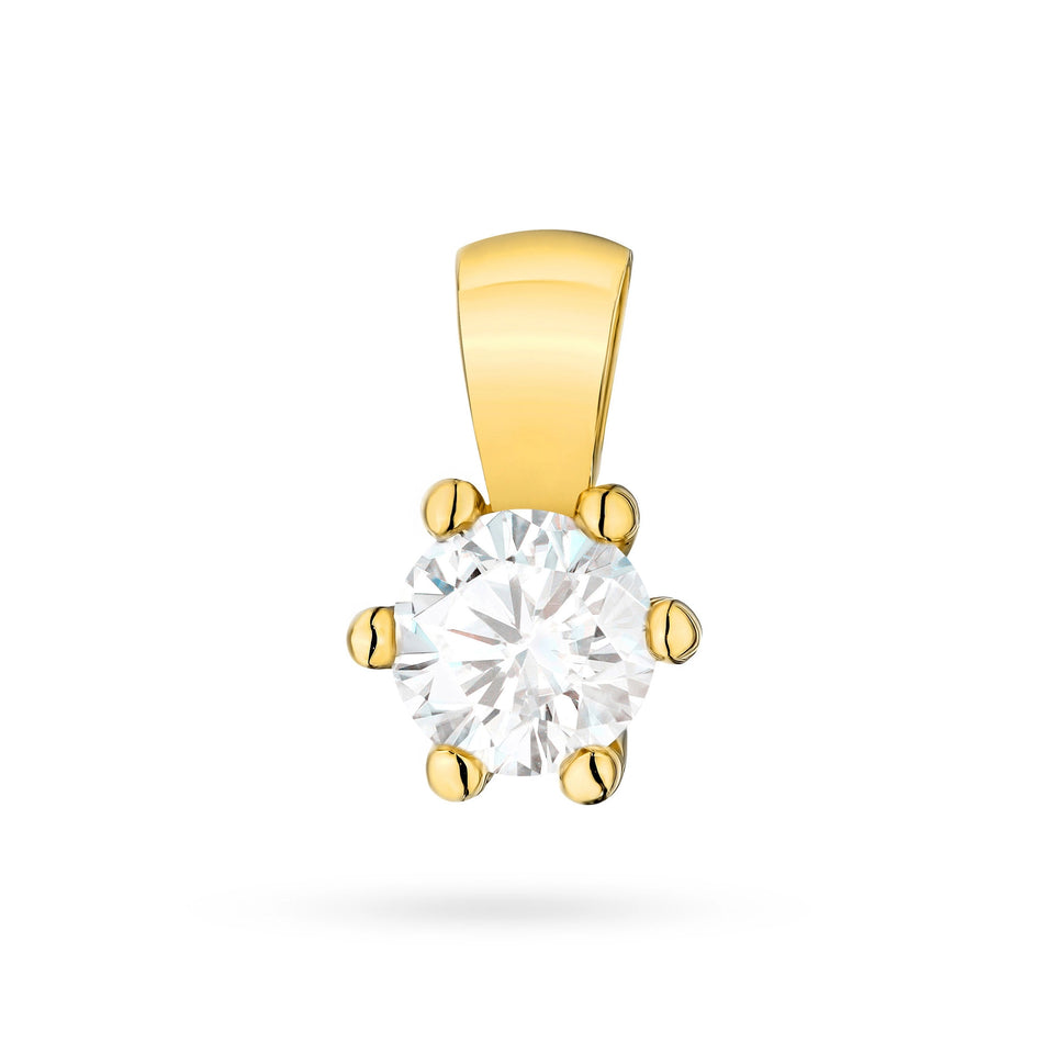 Zlatý přívěsek s diamantem 0,30 ct