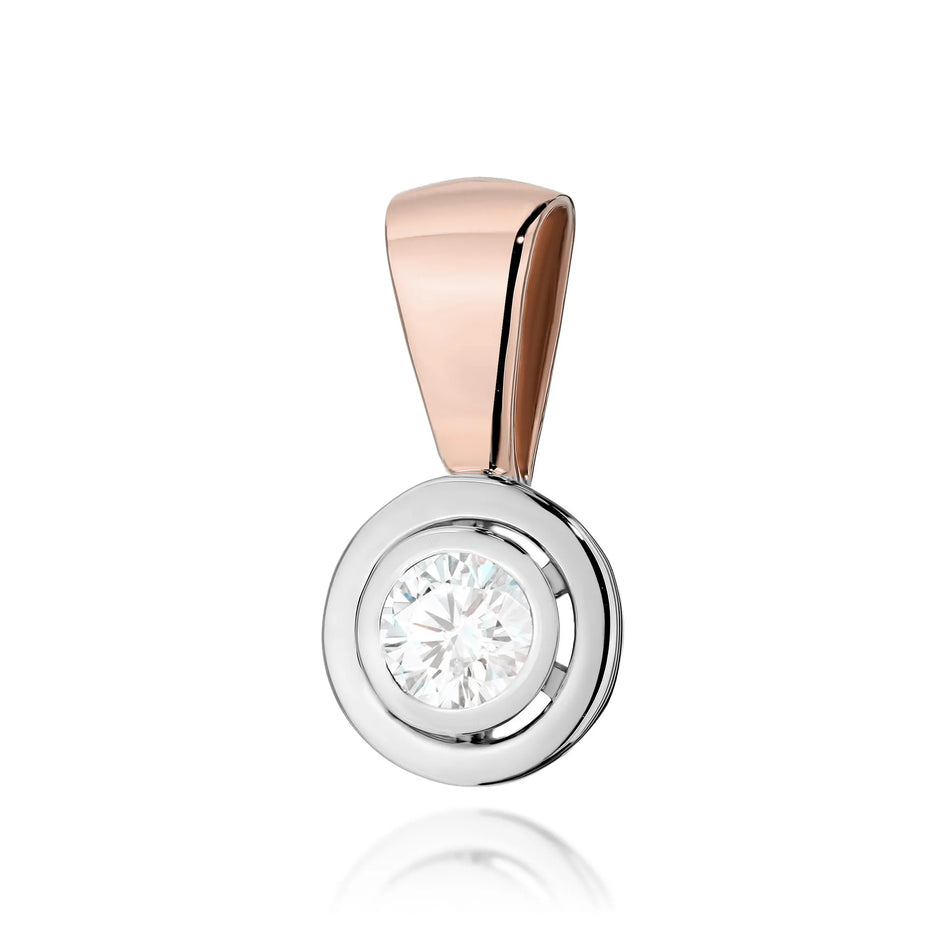 Zlatý přívěsek s diamantem 0,20 ct