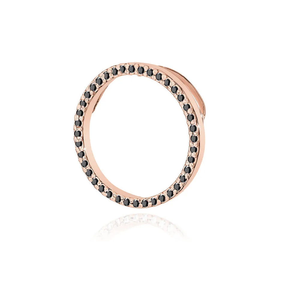 Zlatý prívesok s čiernymi diamantmi