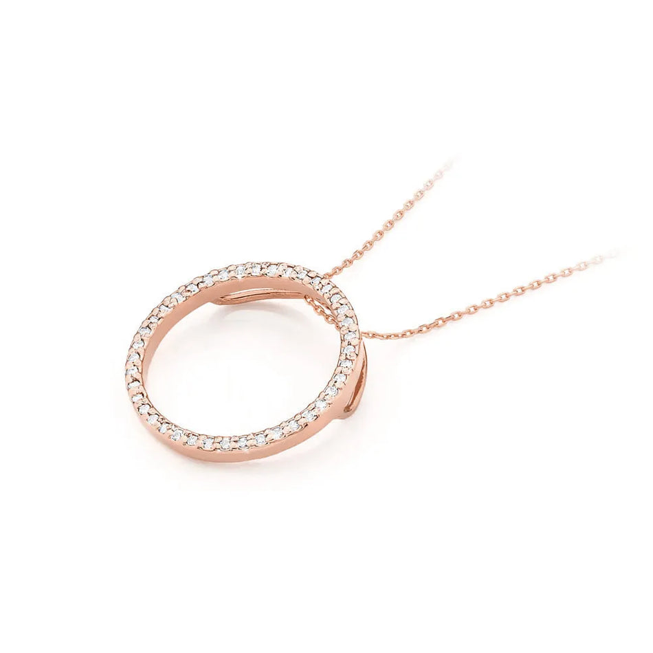 Zlatý prívesok s diamantmi 0,20 ct